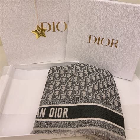 christian dior 圍巾|Dior Oblique 圍巾 灰色羊毛、絲綢和棉.